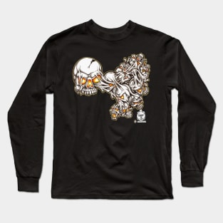 MELTED SKULLS Long Sleeve T-Shirt